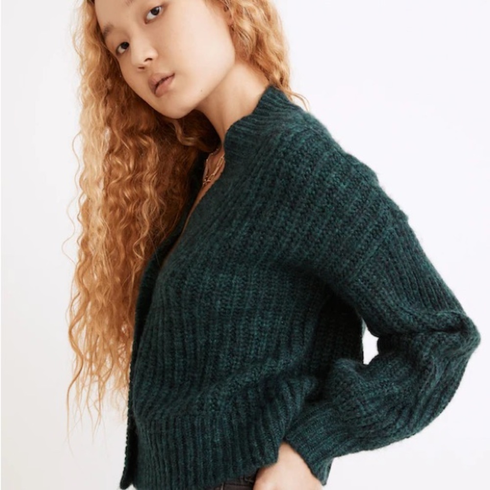Madewell Waller Crop Cardigan Sweater - Picture 2 of 11